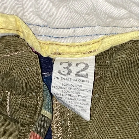 American Eagle Outfitters Plaid Blue Yellow Shorts - Men’s 32 - Picture 9 of 11